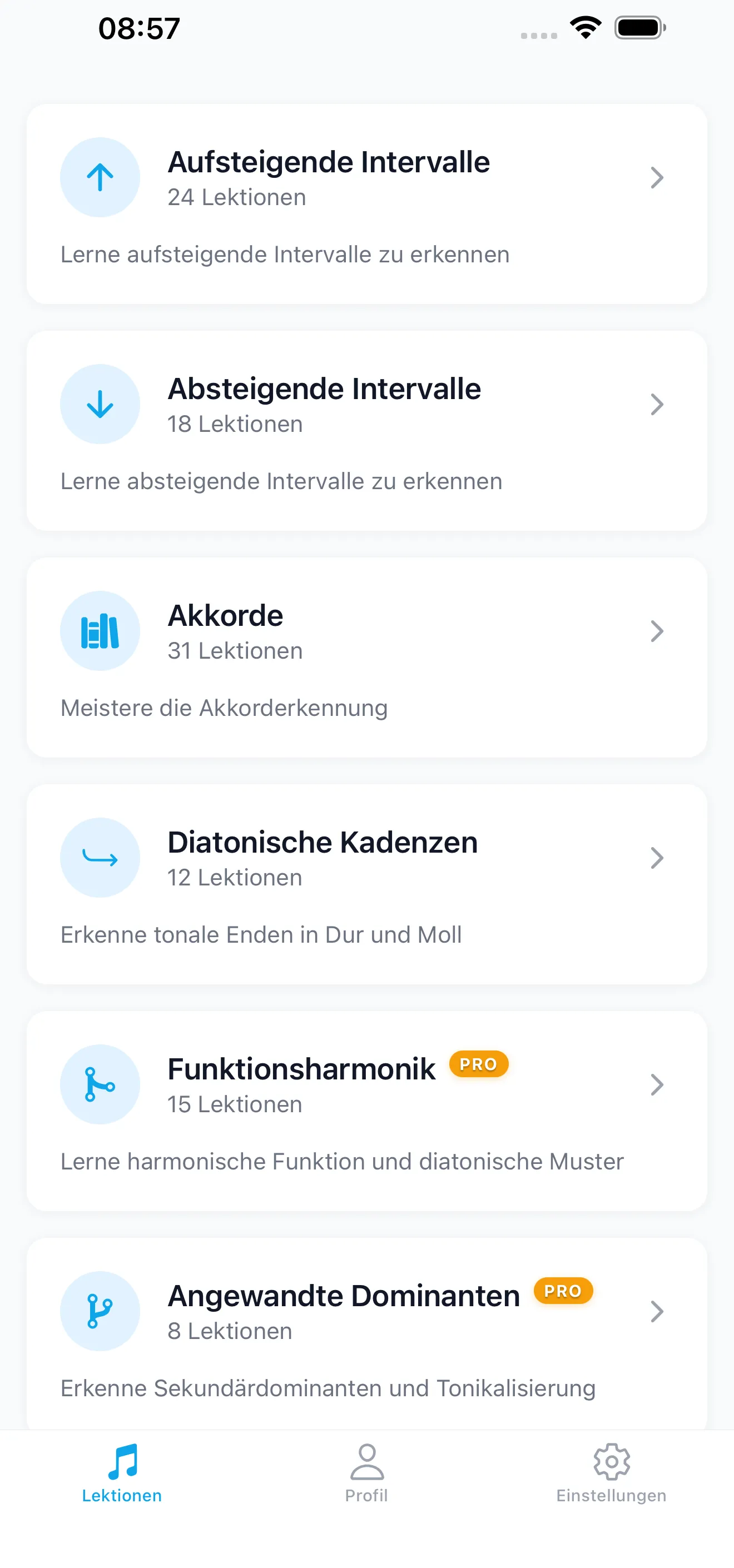 107 Strukturierte Lektionen