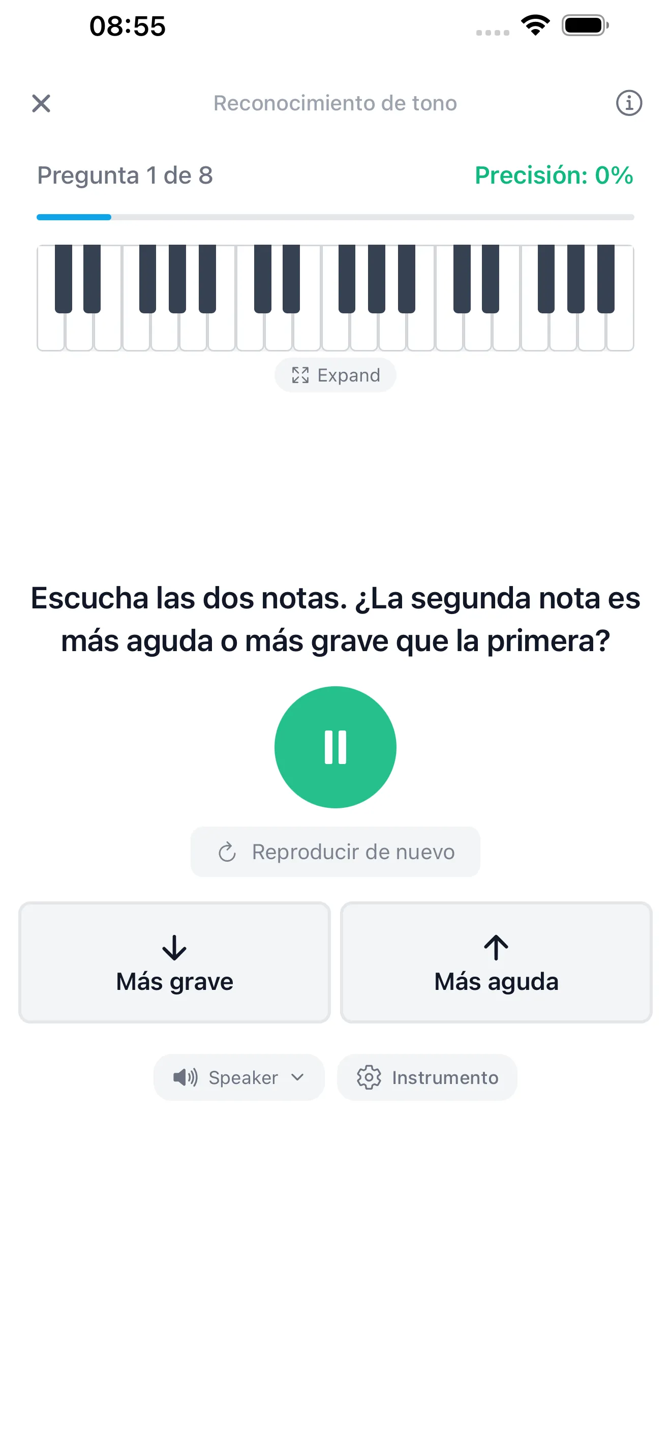 Entrena Intervalos y Acordes