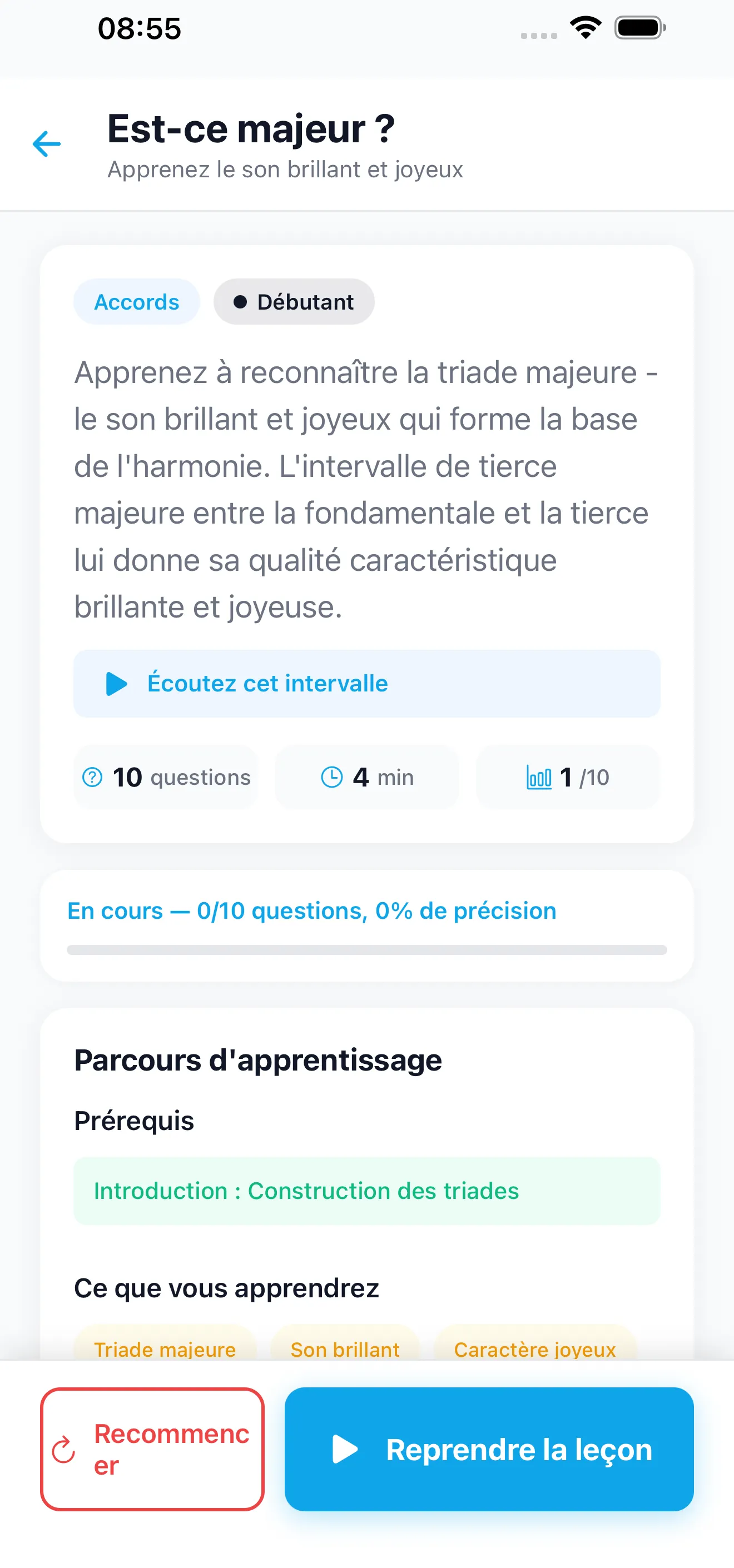 Apprenez Avant le Quiz