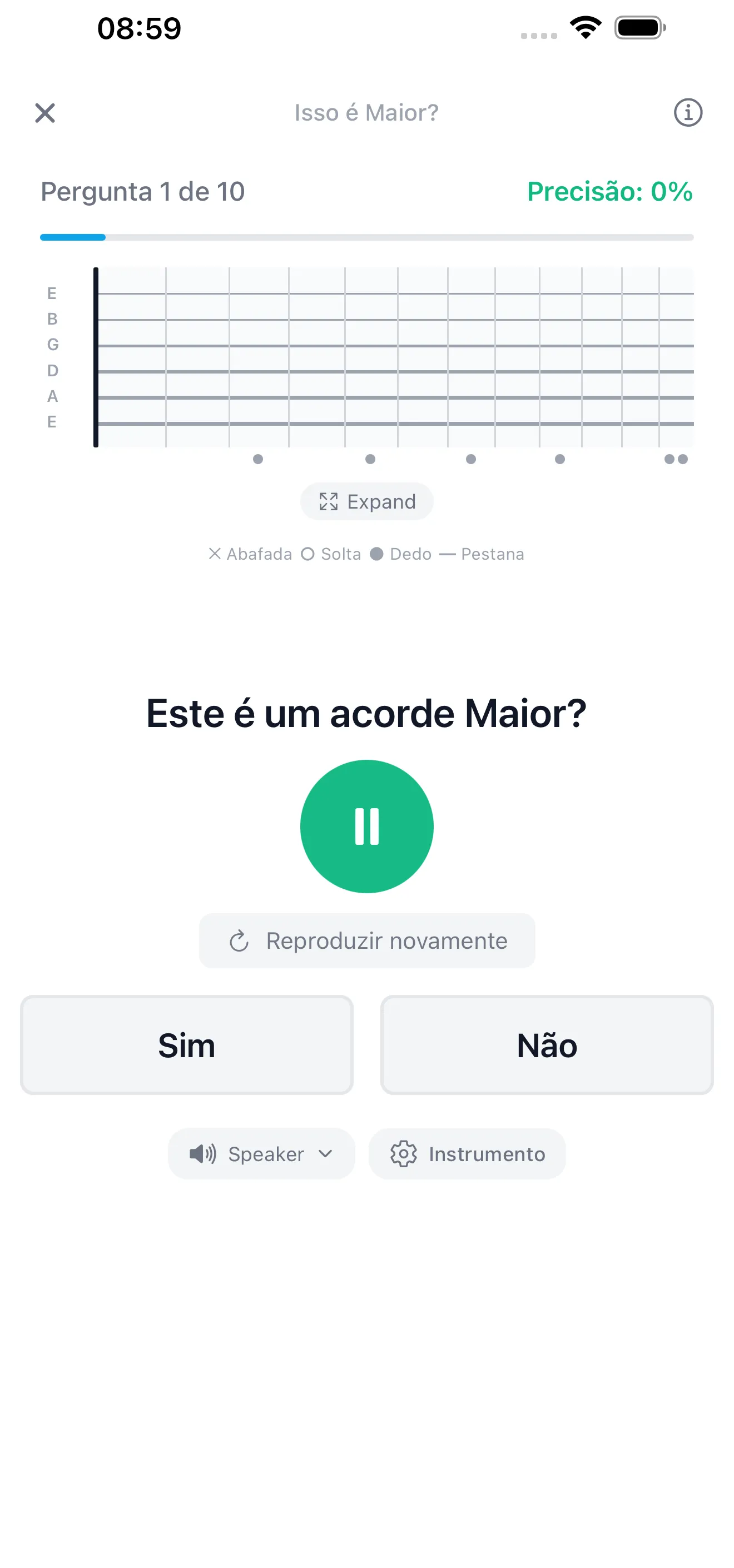 Veja Acordes no Braço do Violão